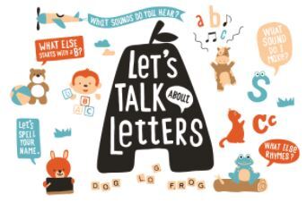 Let's Talk Letters graphic from talkingis teaching.org